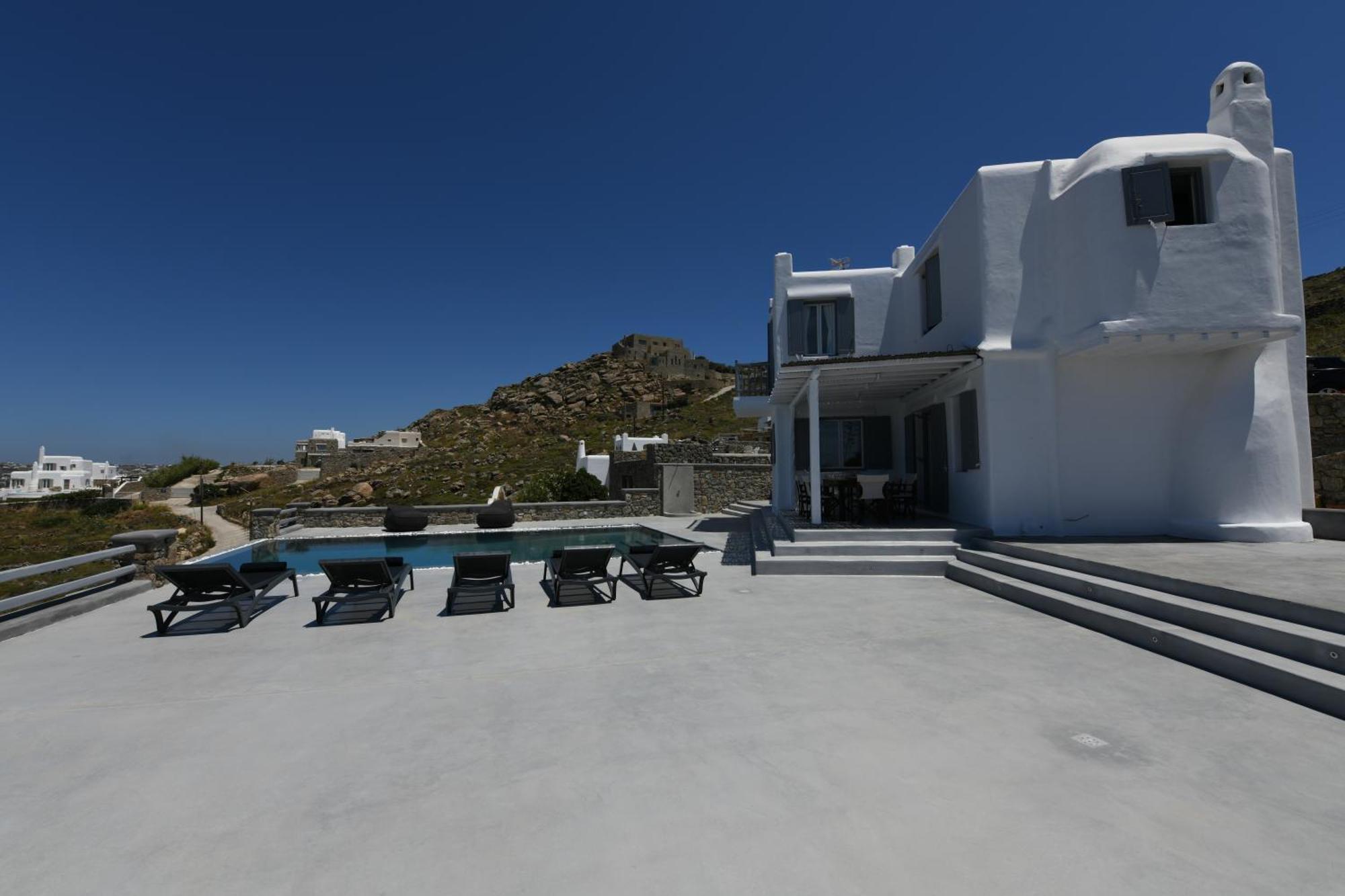 Villa Anema Mykonos - Blue Views Mykonos Villas Mykonos Town Exteriör bild