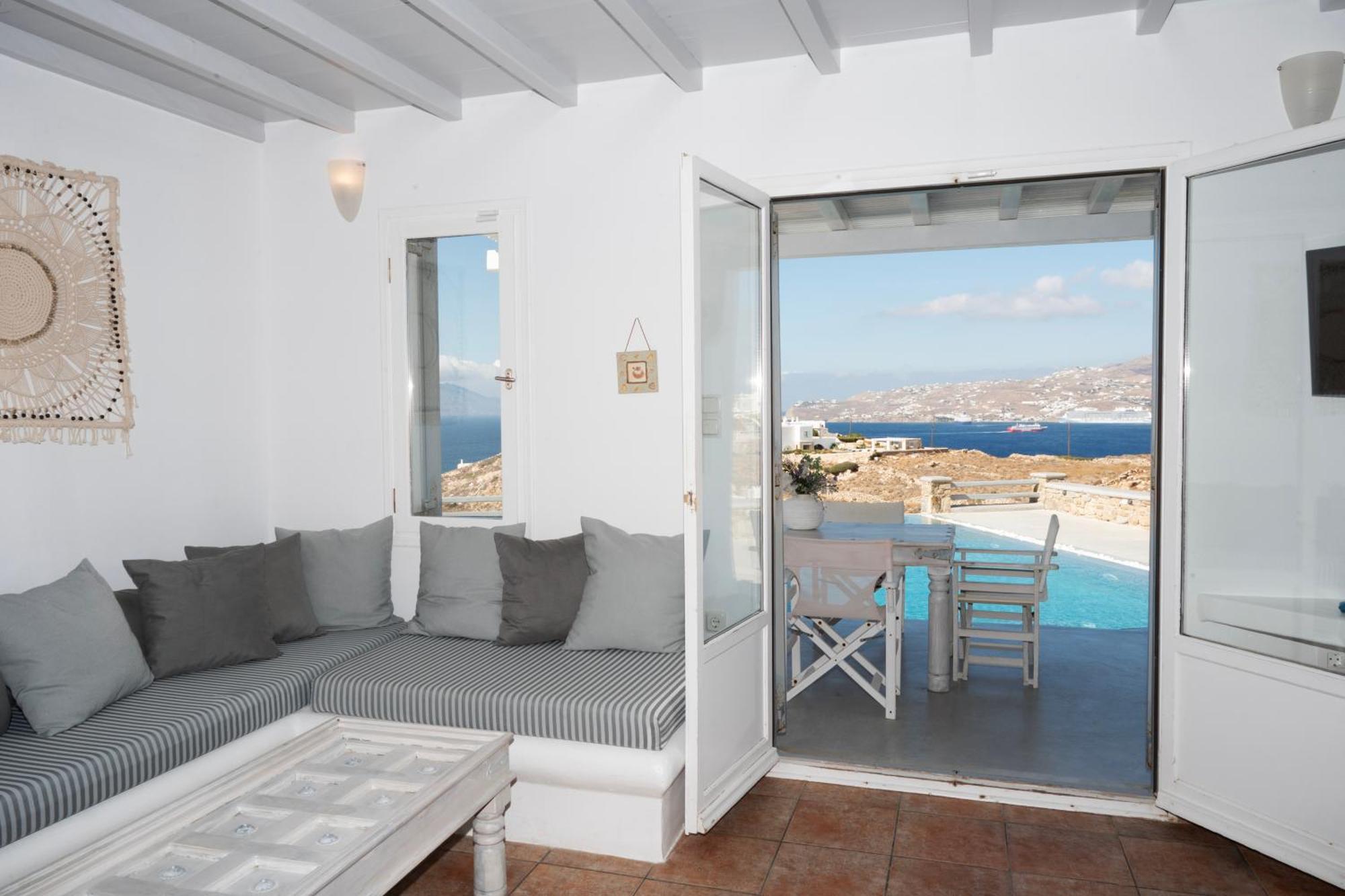 Villa Anema Mykonos - Blue Views Mykonos Villas Mykonos Town Exteriör bild