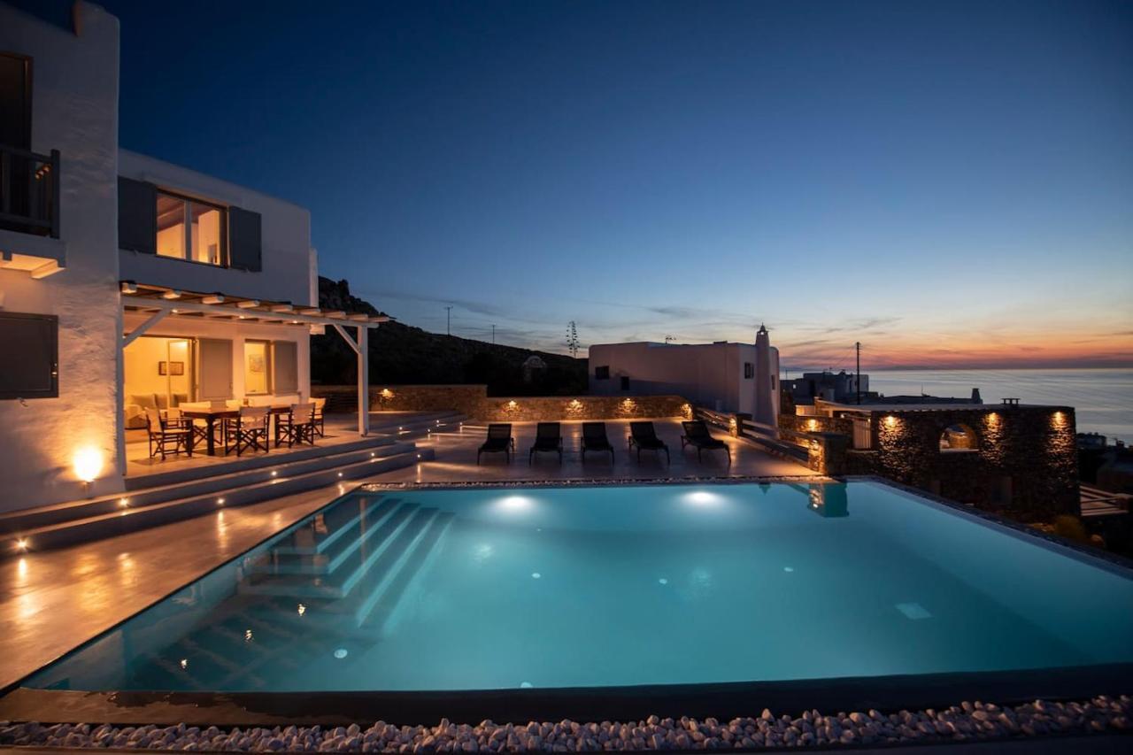 Villa Anema Mykonos - Blue Views Mykonos Villas Mykonos Town Exteriör bild