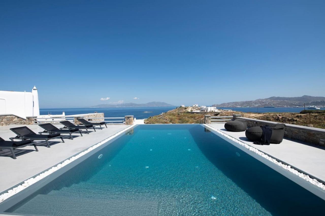 Villa Anema Mykonos - Blue Views Mykonos Villas Mykonos Town Exteriör bild
