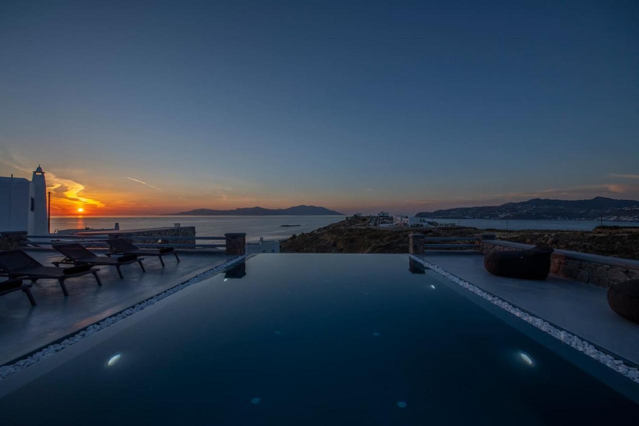 Villa Anema Mykonos - Blue Views Mykonos Villas Mykonos Town Exteriör bild
