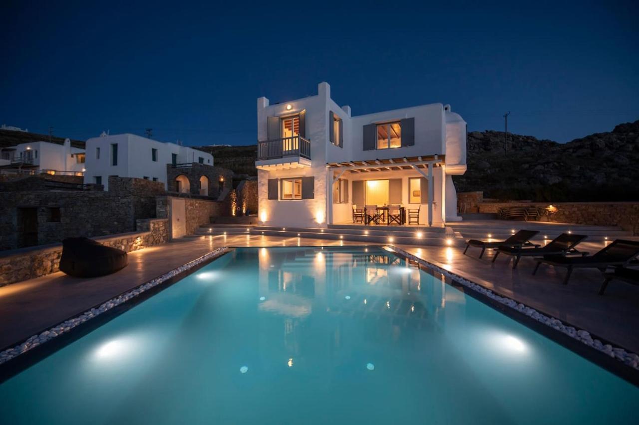 Villa Anema Mykonos - Blue Views Mykonos Villas Mykonos Town Exteriör bild