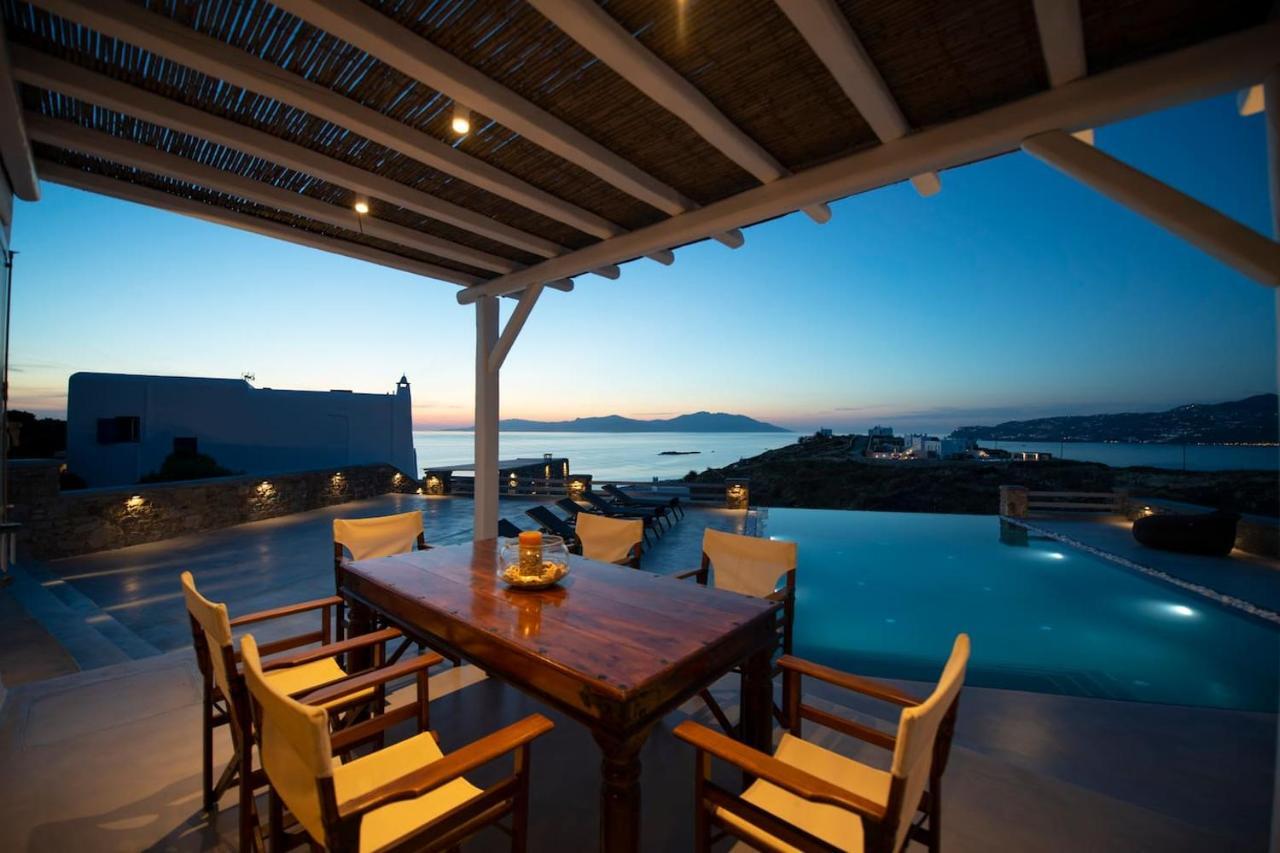 Villa Anema Mykonos - Blue Views Mykonos Villas Mykonos Town Exteriör bild