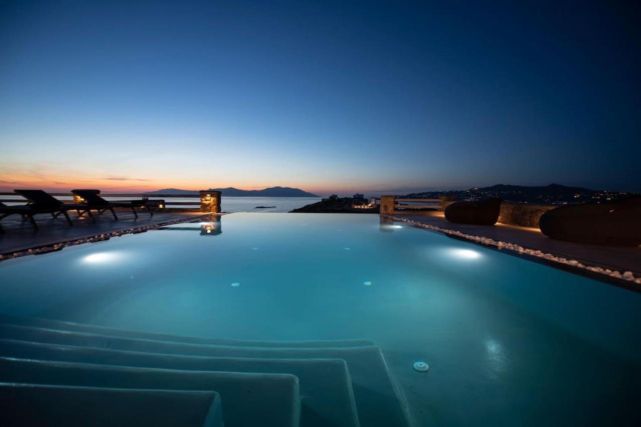 Villa Anema Mykonos - Blue Views Mykonos Villas Mykonos Town Exteriör bild
