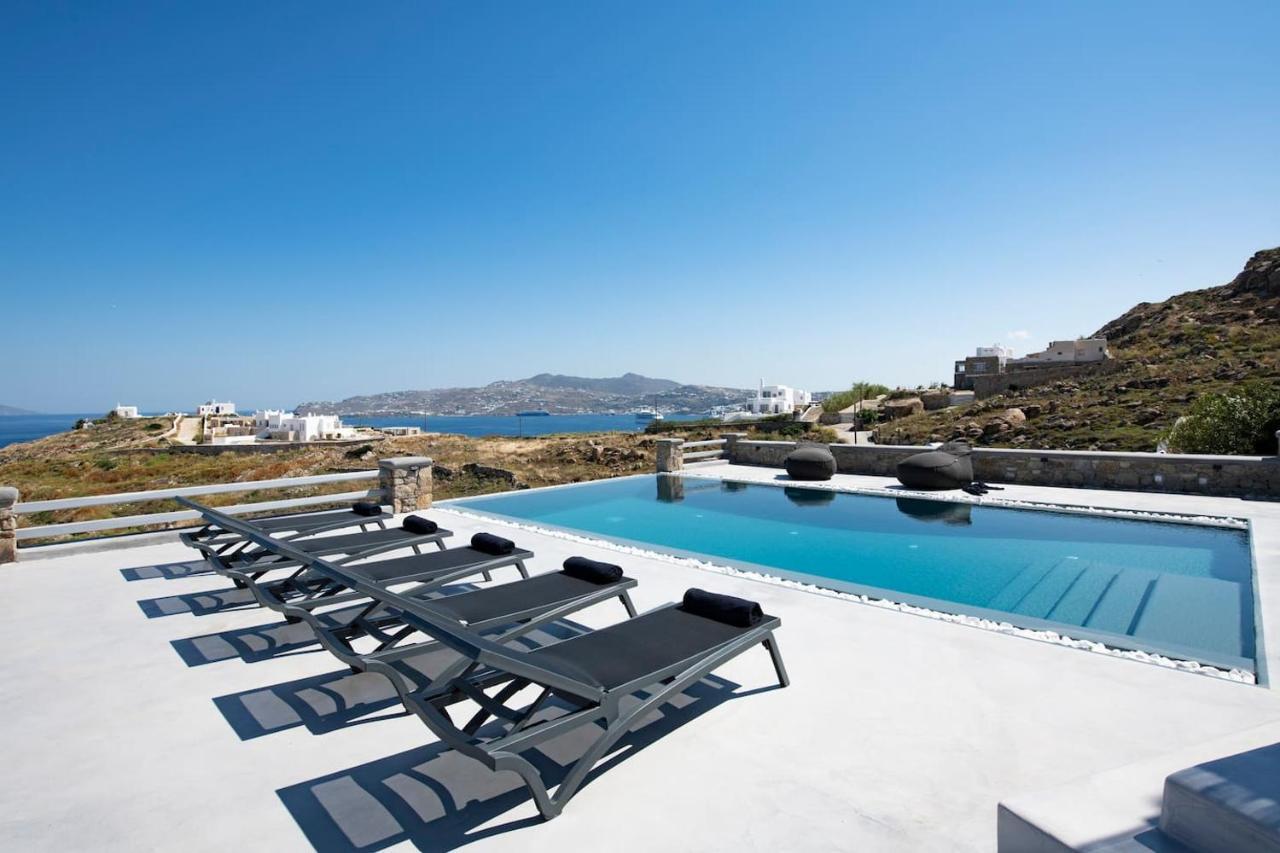 Villa Anema Mykonos - Blue Views Mykonos Villas Mykonos Town Exteriör bild